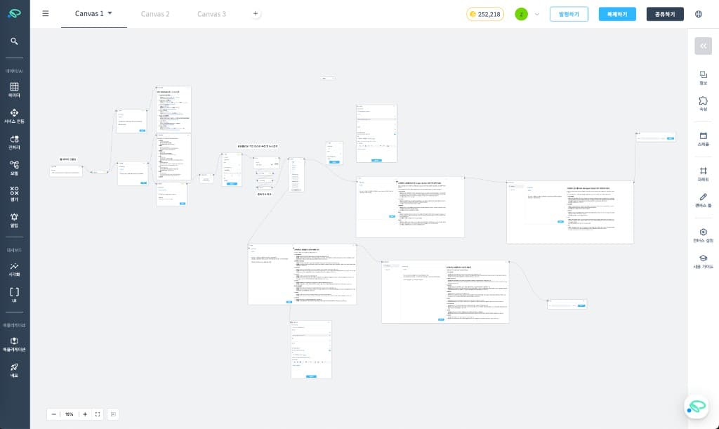 스틱벤처스 포트폴리오 모니터링 실제 운영 중인 AI Canvas 워크플로우 전체 화면